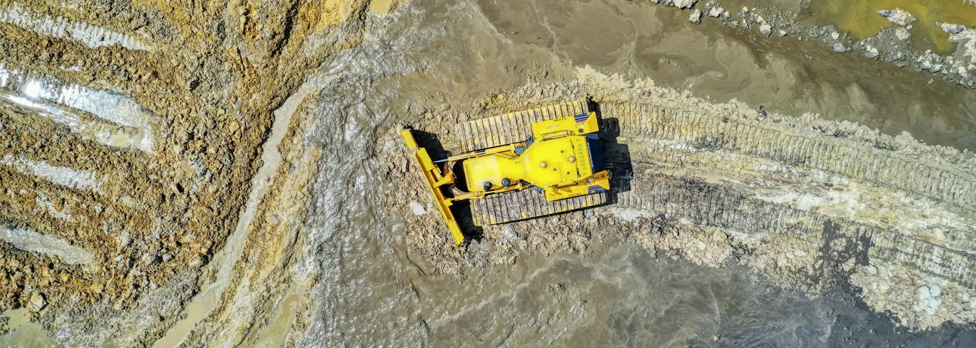 Earthwork analysis showing cut and fill areas
