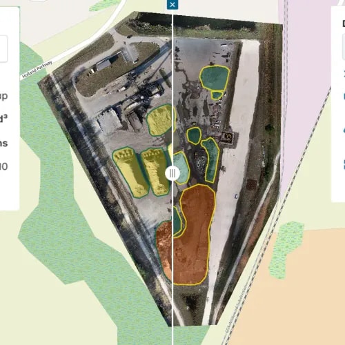 portal interactive map interface