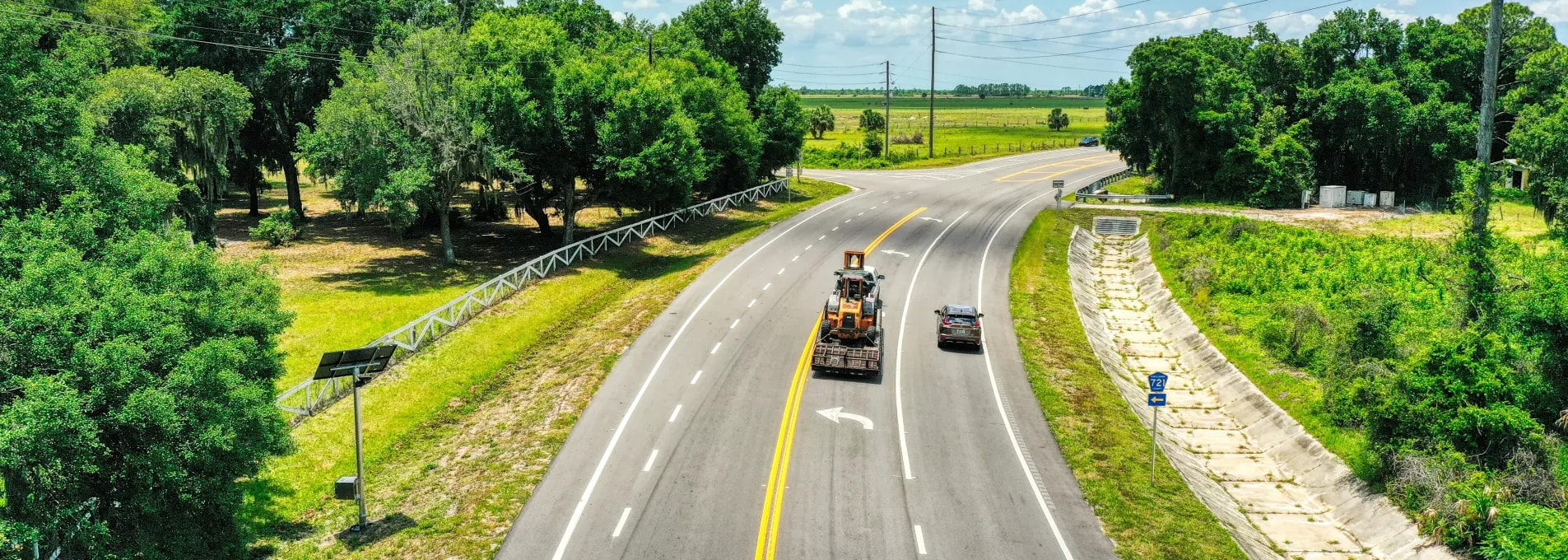 Road corridor mapped for road linework generation