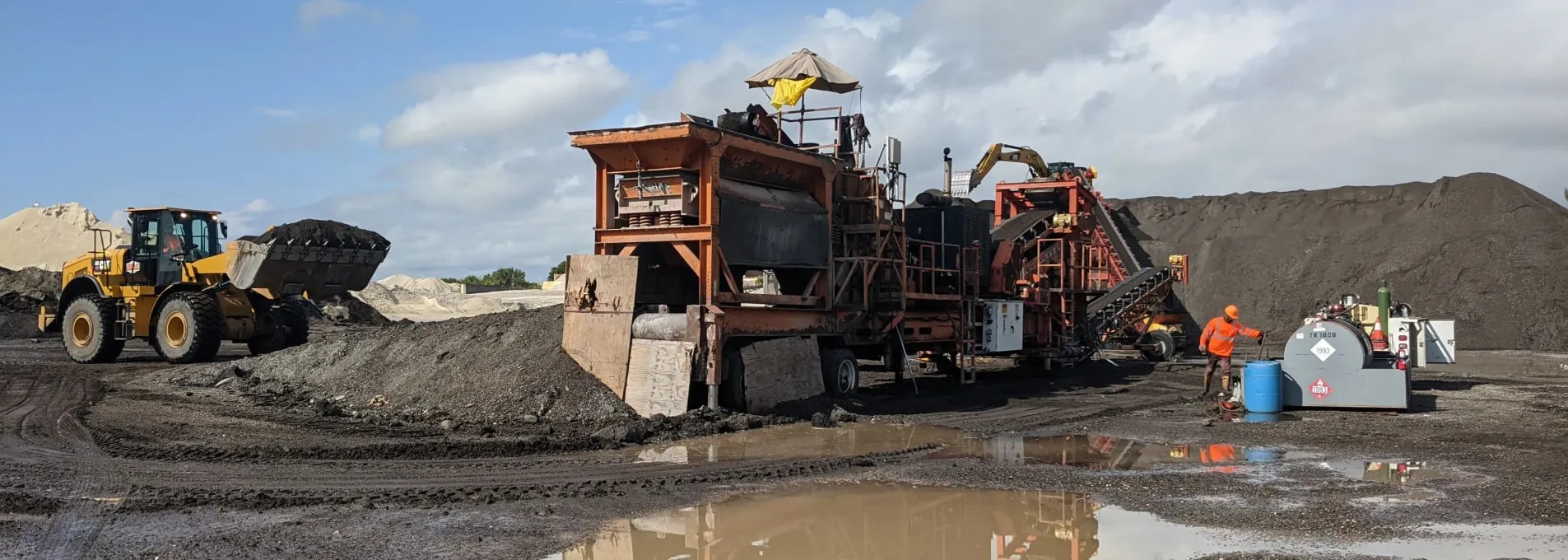 Stockpile survey for asphalt and aggregates industry