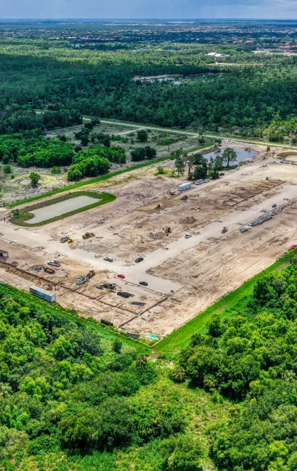 Drone survey supporting land development and permitting