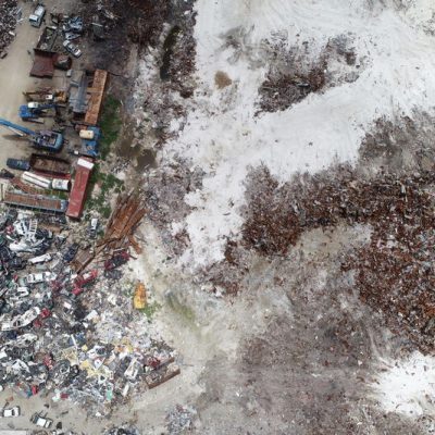 landfill capacity calculations with a drone